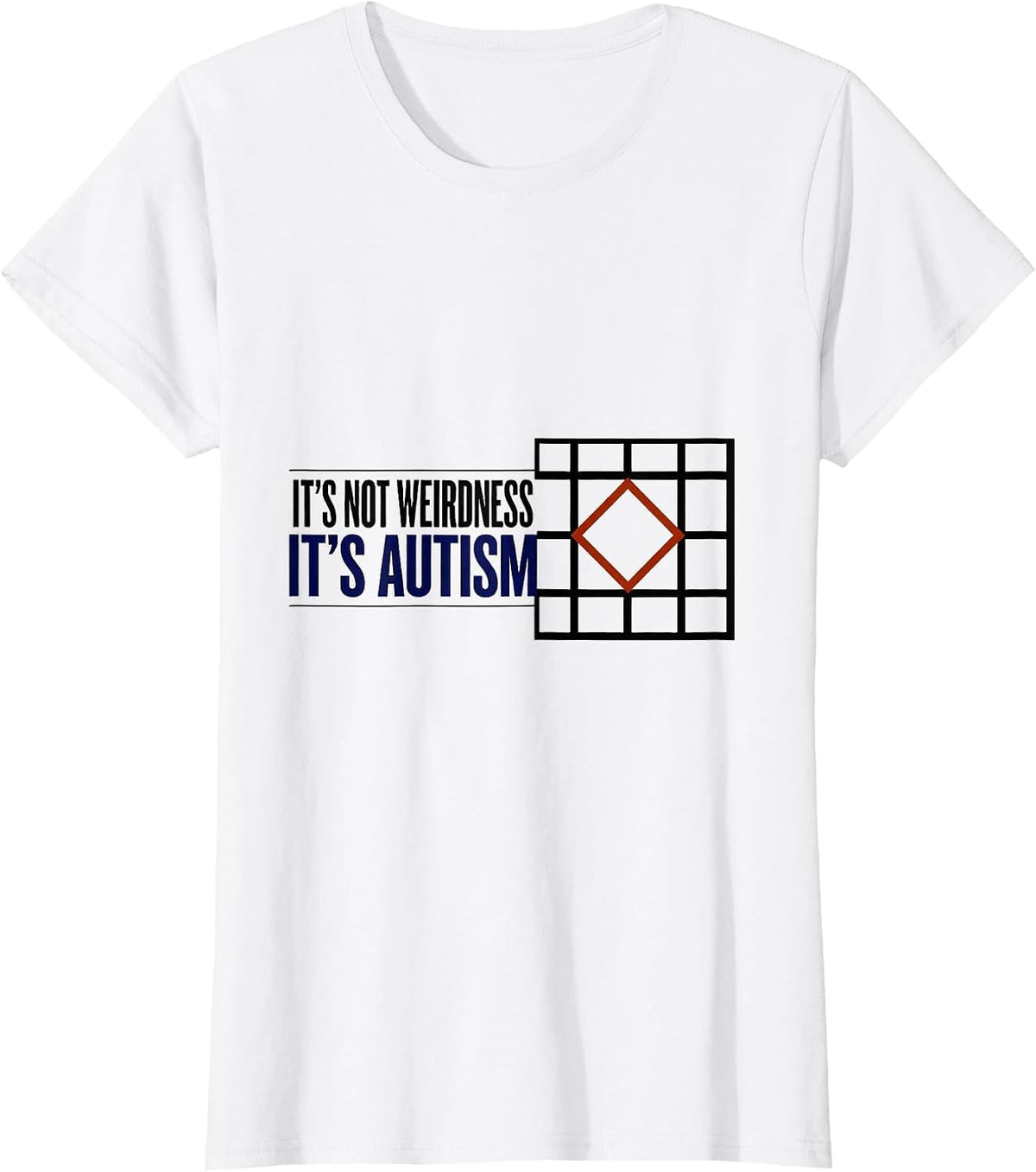 It's Not Weirdness It's Autism Geometric Neurodiversity T-Shirt - White
