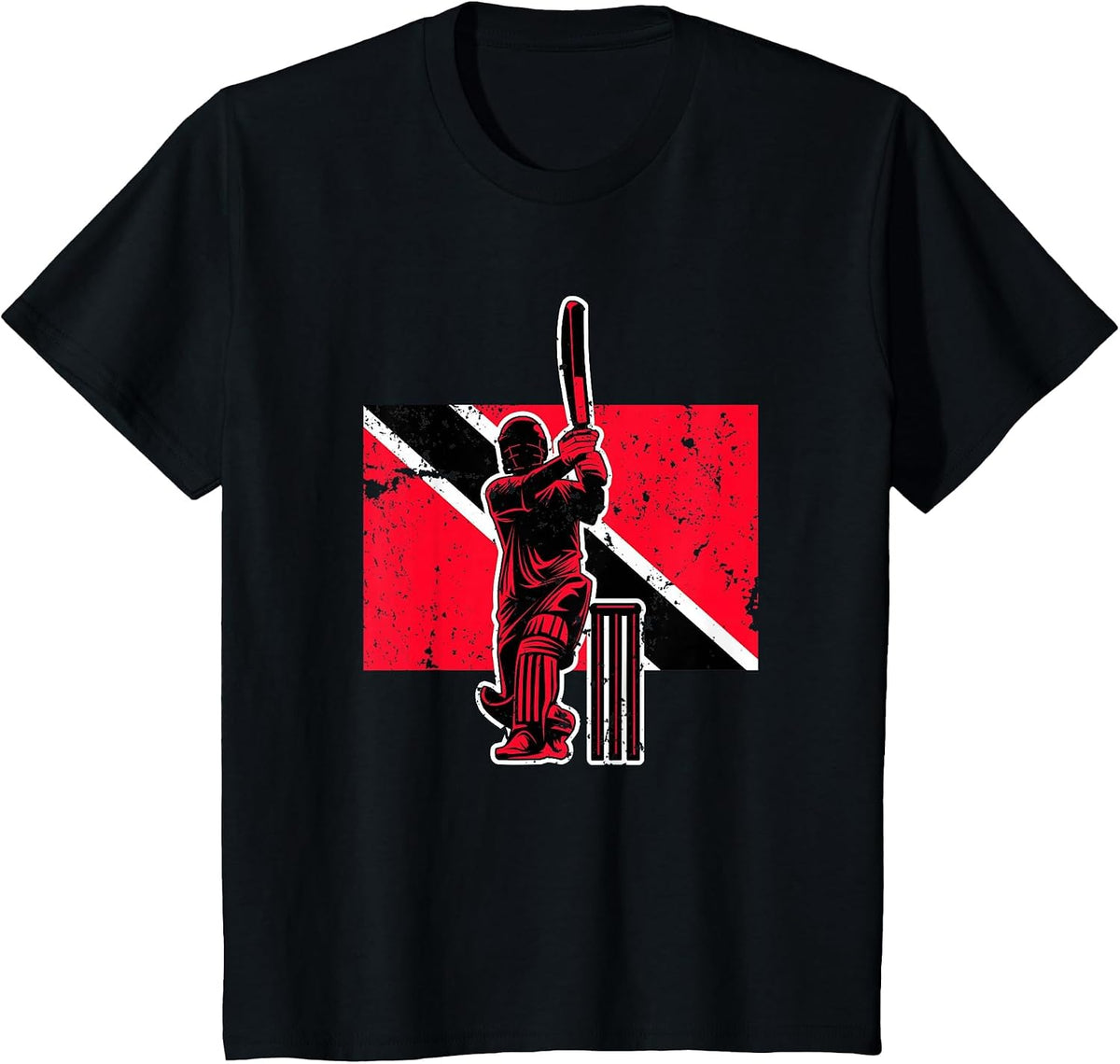Trinidad and Tobago Cricket T-Shirt - Black