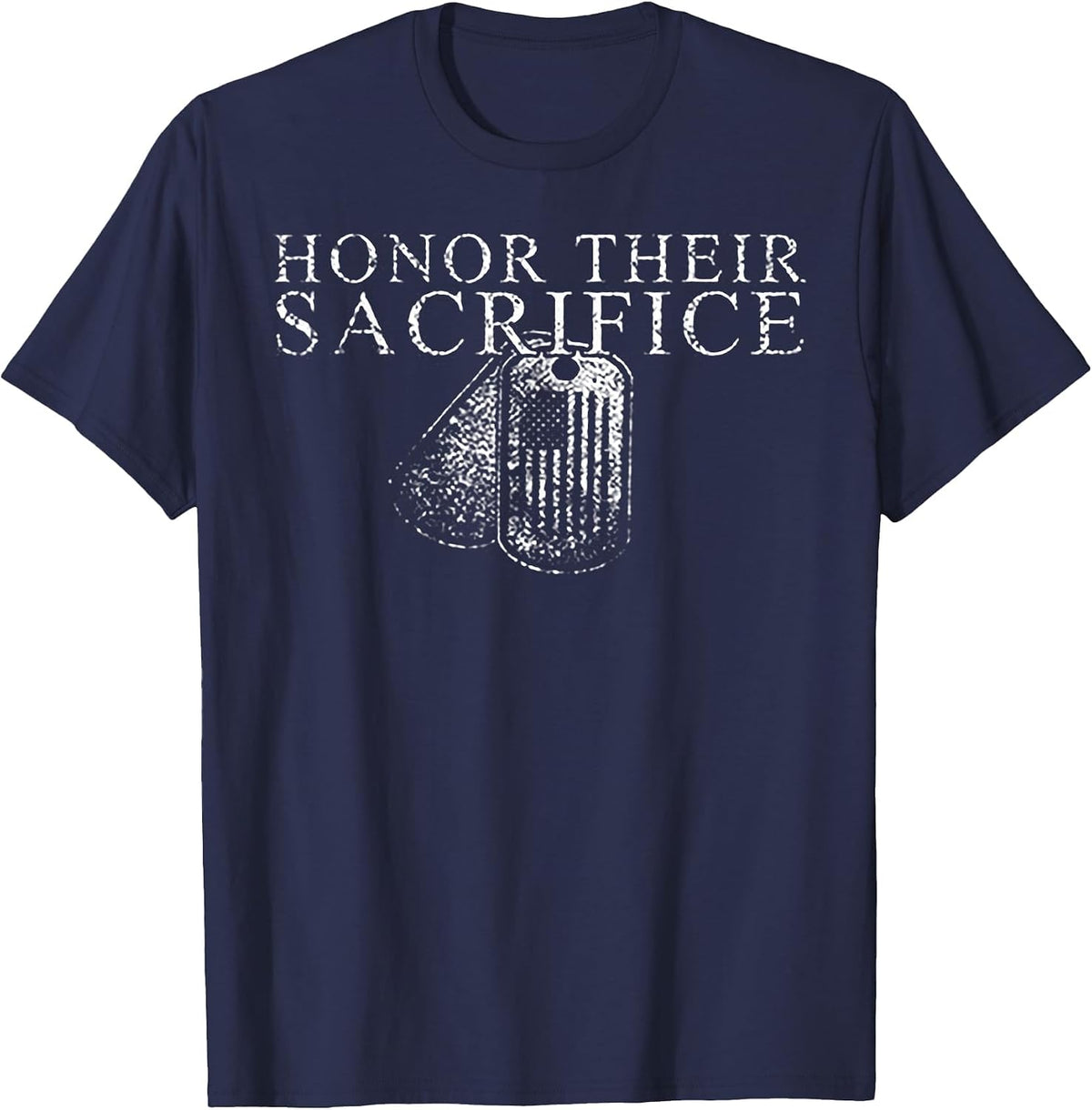 Honor Their Sacrifice T-Shirt - Navy Blue