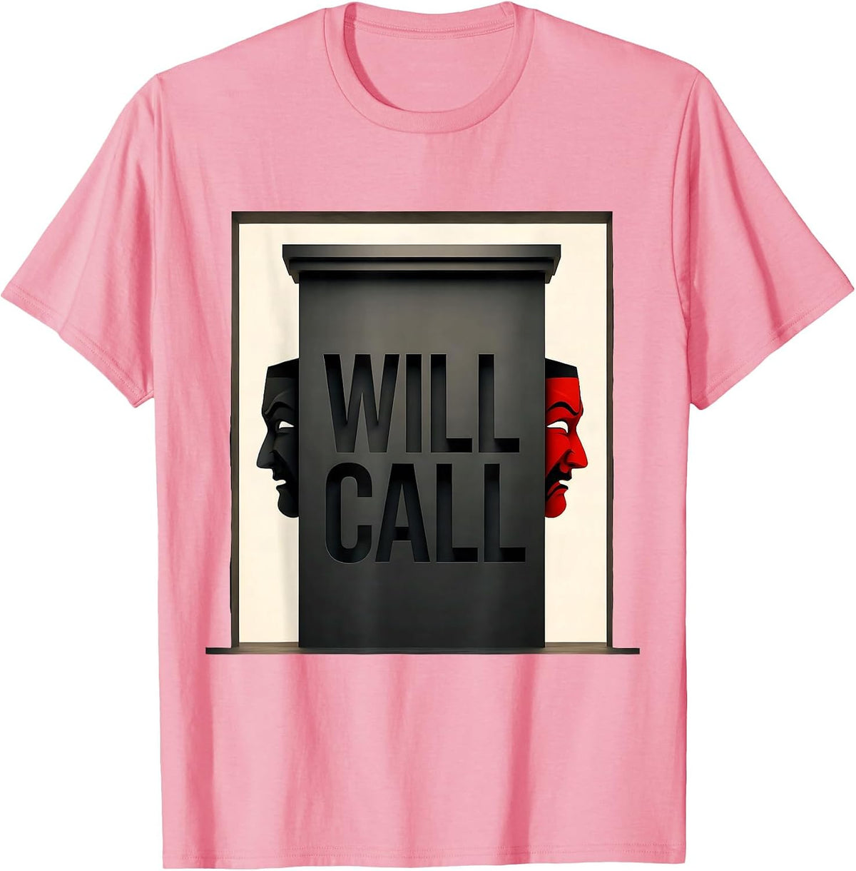 Men's Will Call Editorial Conceptual Shakespeare Literary Quote T-Shirt - Pink