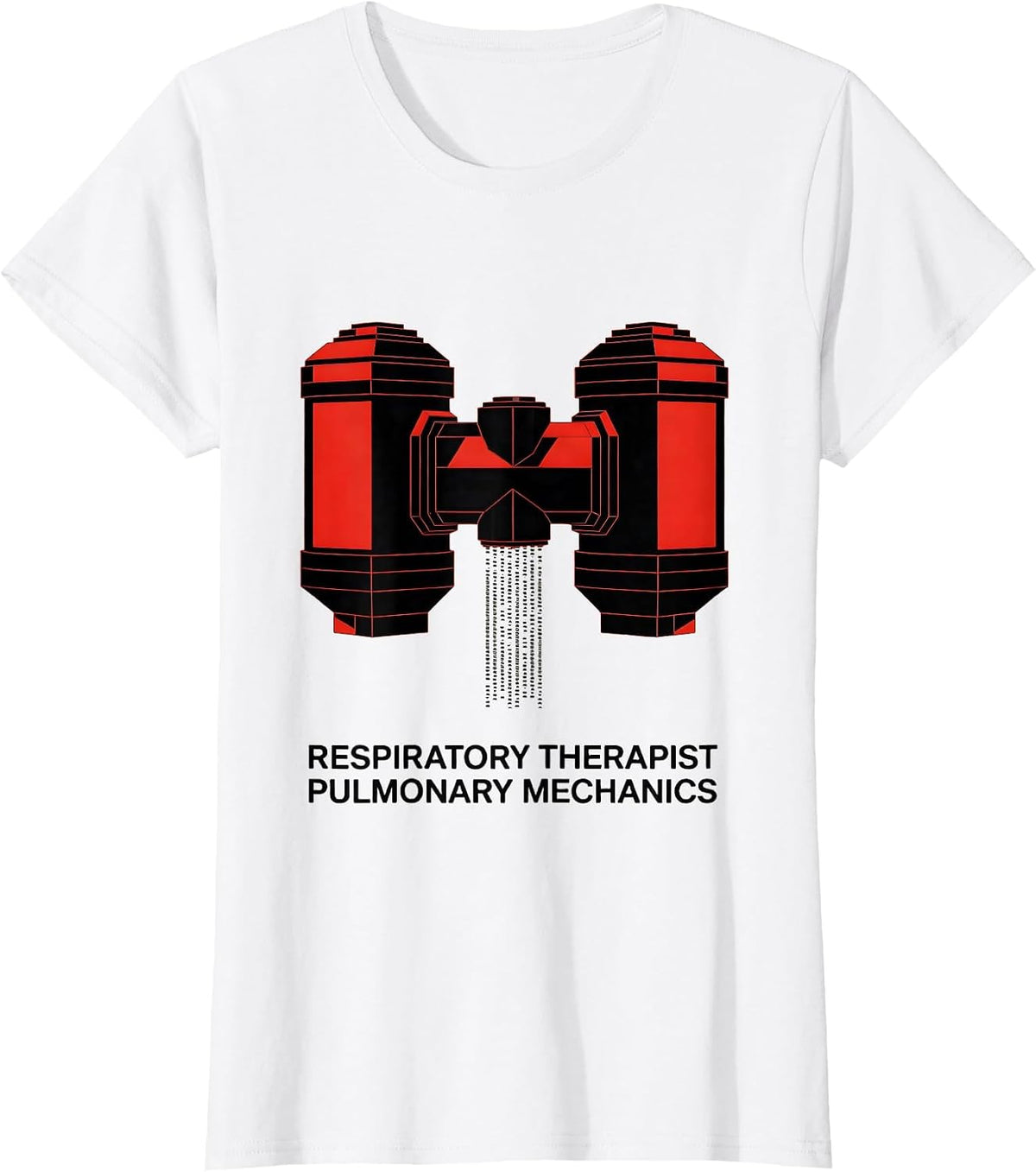 Respiratory Therapist Pulmonary Mechanics RT T-Shirt - White