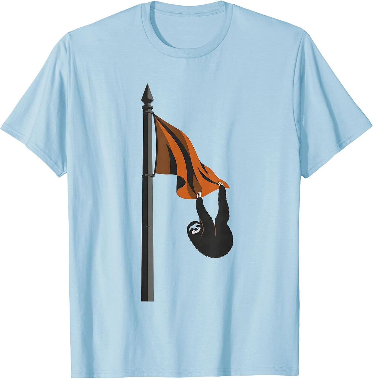 Men's Slack Sloth Minimalist Funny Lazy Humor T-Shirt - Baby Blue