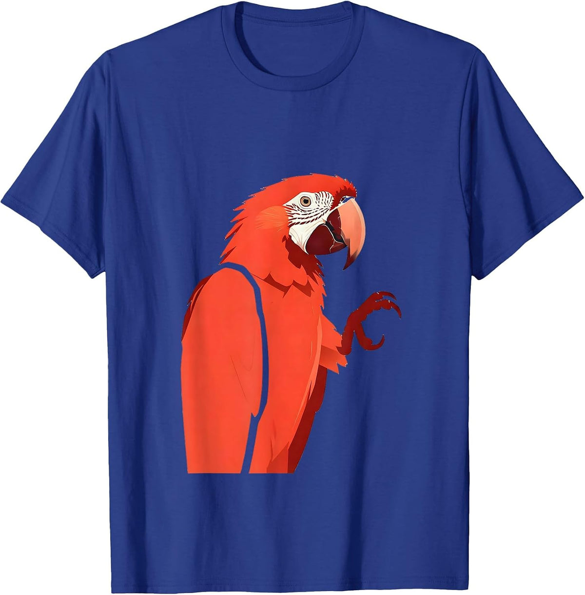 Parrot Refusing To Repeat Funny Graphic Design T-Shirt - Royal Blue