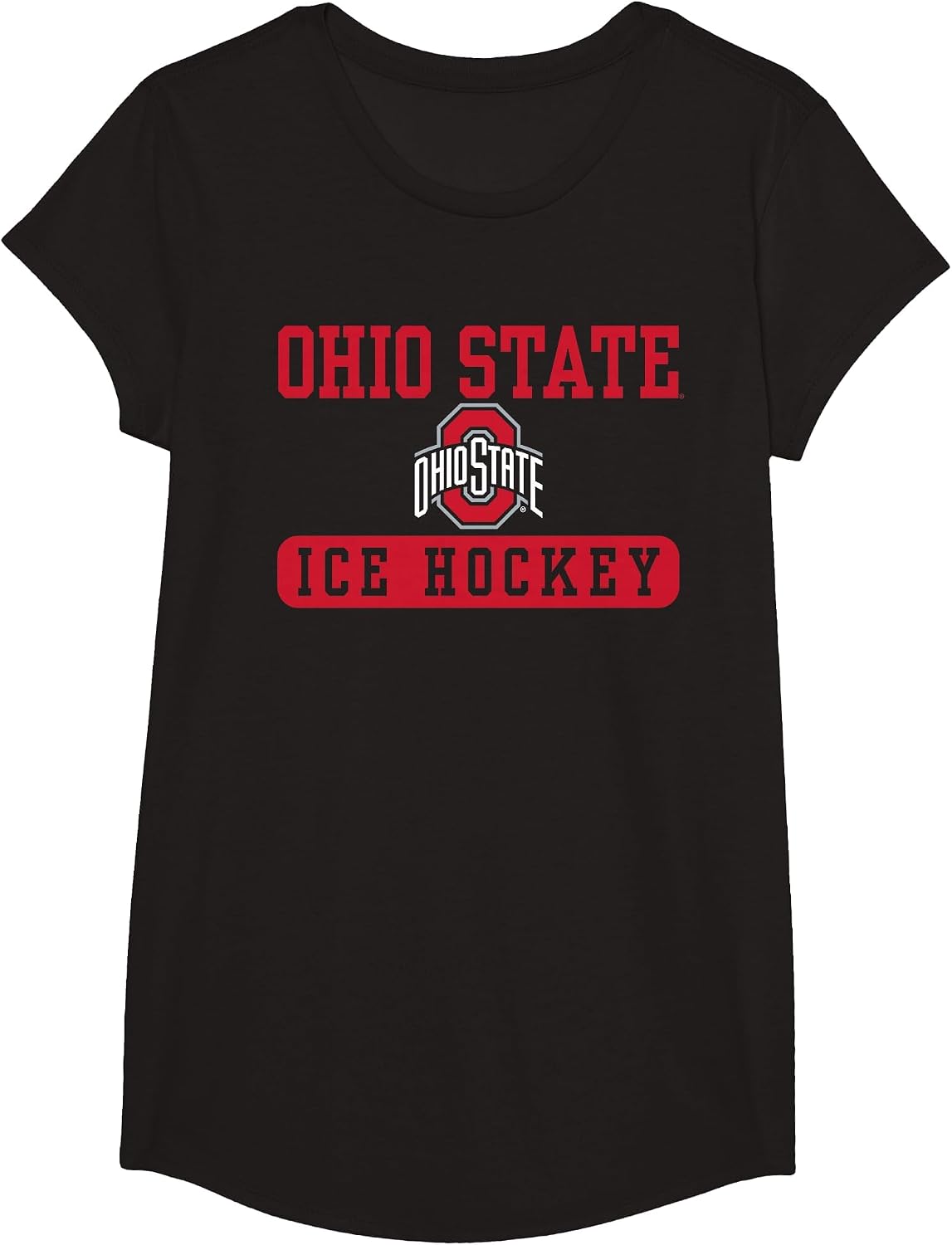Ohio State Buckeyes Ice Hockey Black T-Shirt - Girls Black