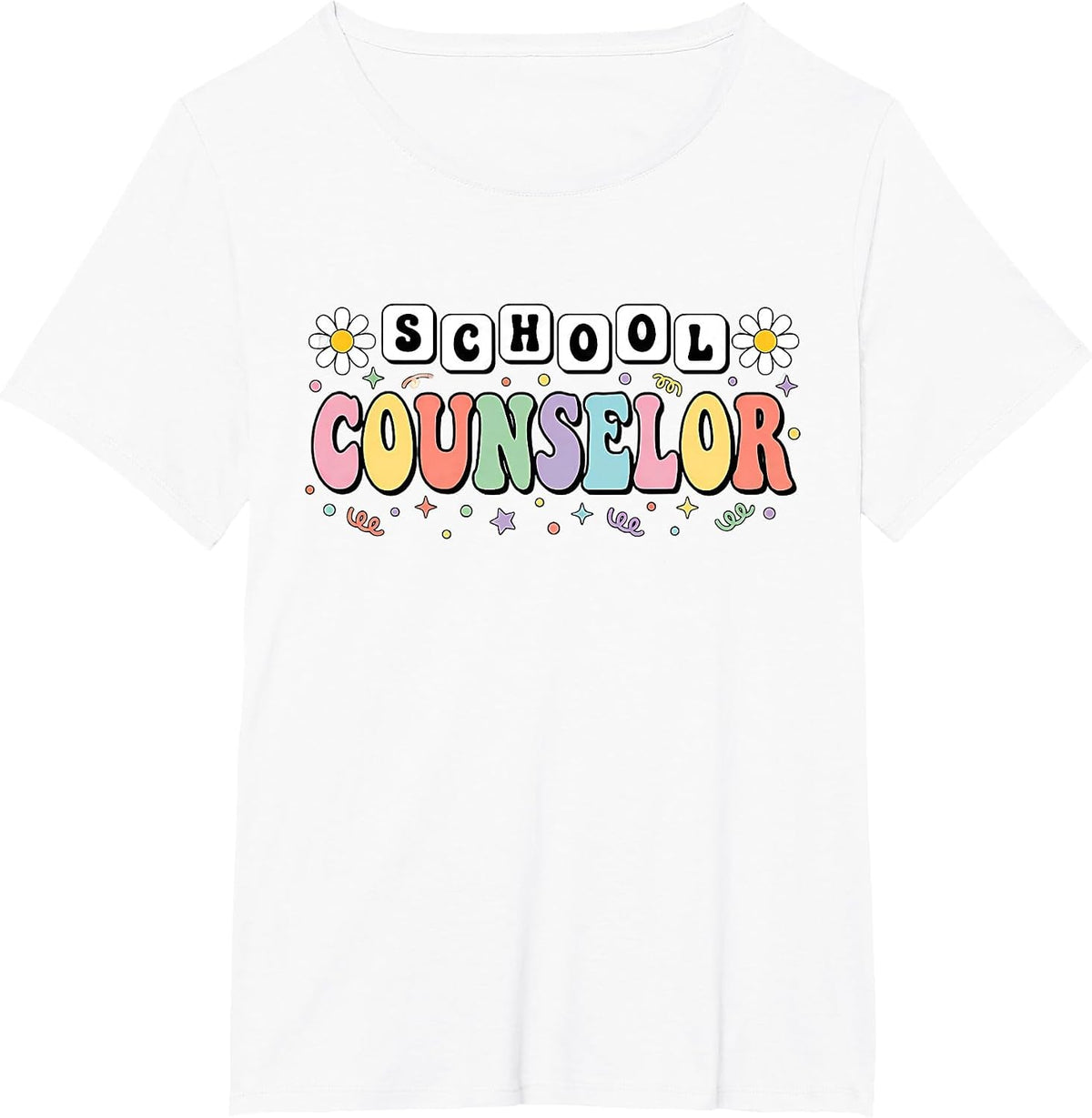 Funny School Counselor Appreciation Women Counseling T-Shirt - White