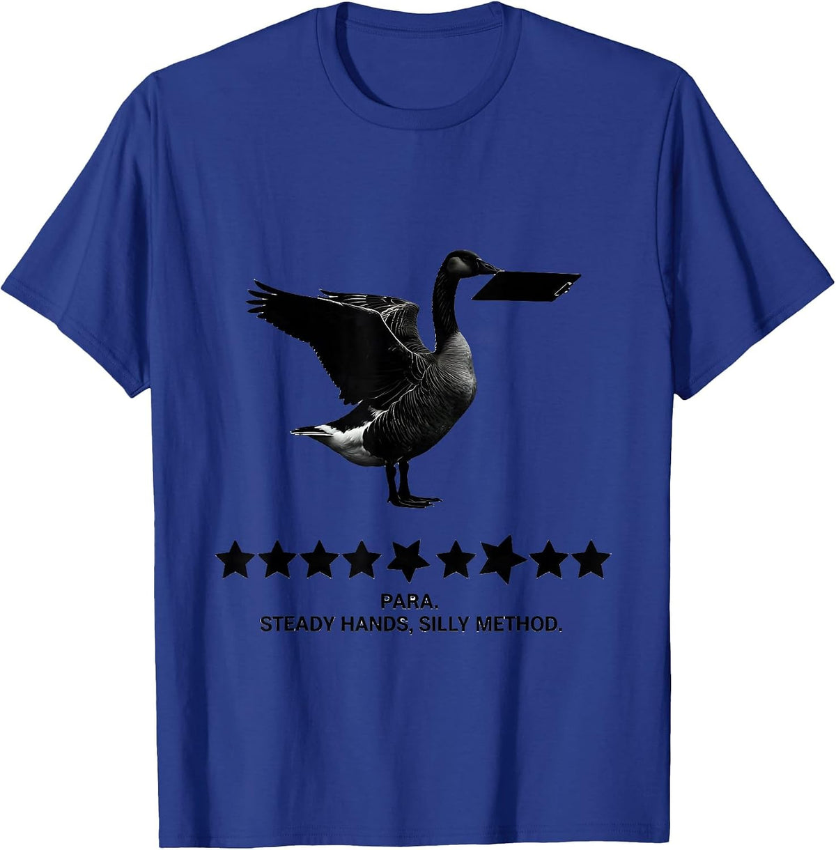 Men's Para Steady Hands Silly Method Funny Paraprofessional SPED T-Shirt - Royal Blue