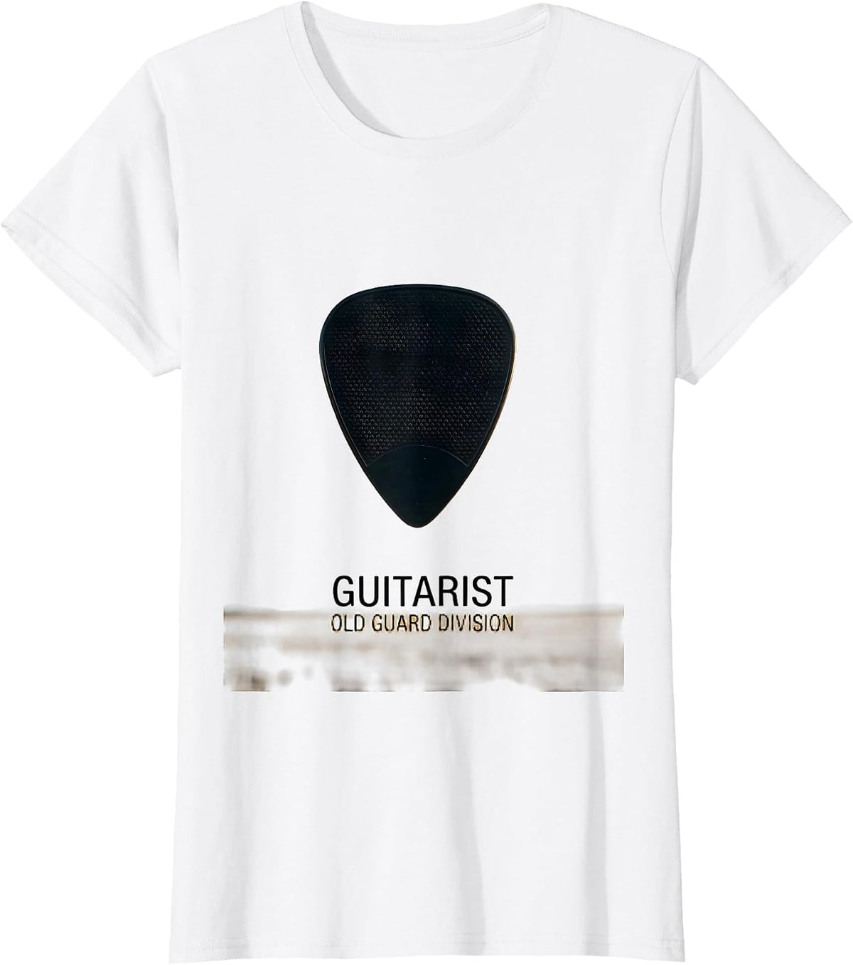 Women's Guitarist Old Guard Division Funny Guitar Player Gift T-Shirt - White