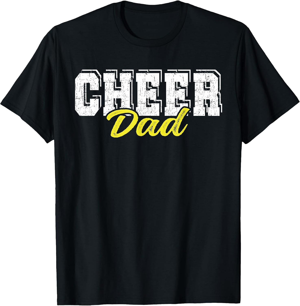 Cheer Dad Cheerleader Dad Cheerleading T-Shirt - Black