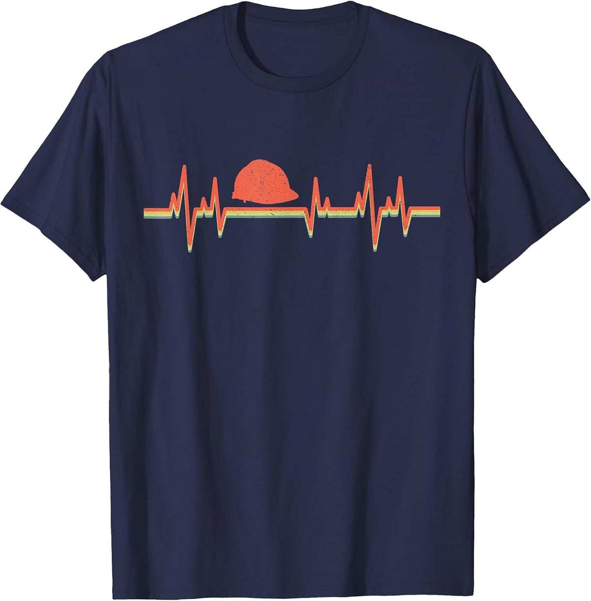 Construction Worker T-Shirt - Navy Blue