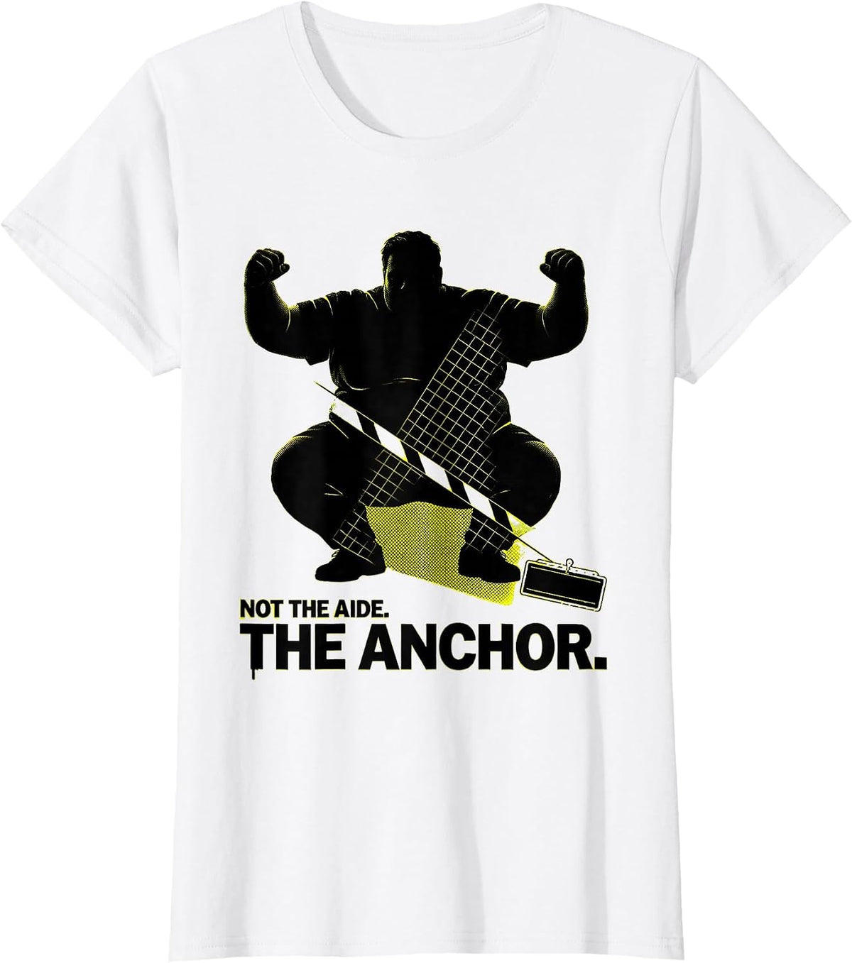 Not The Aide The Anchor Funny Paraprofessional Teacher T-Shirt - White