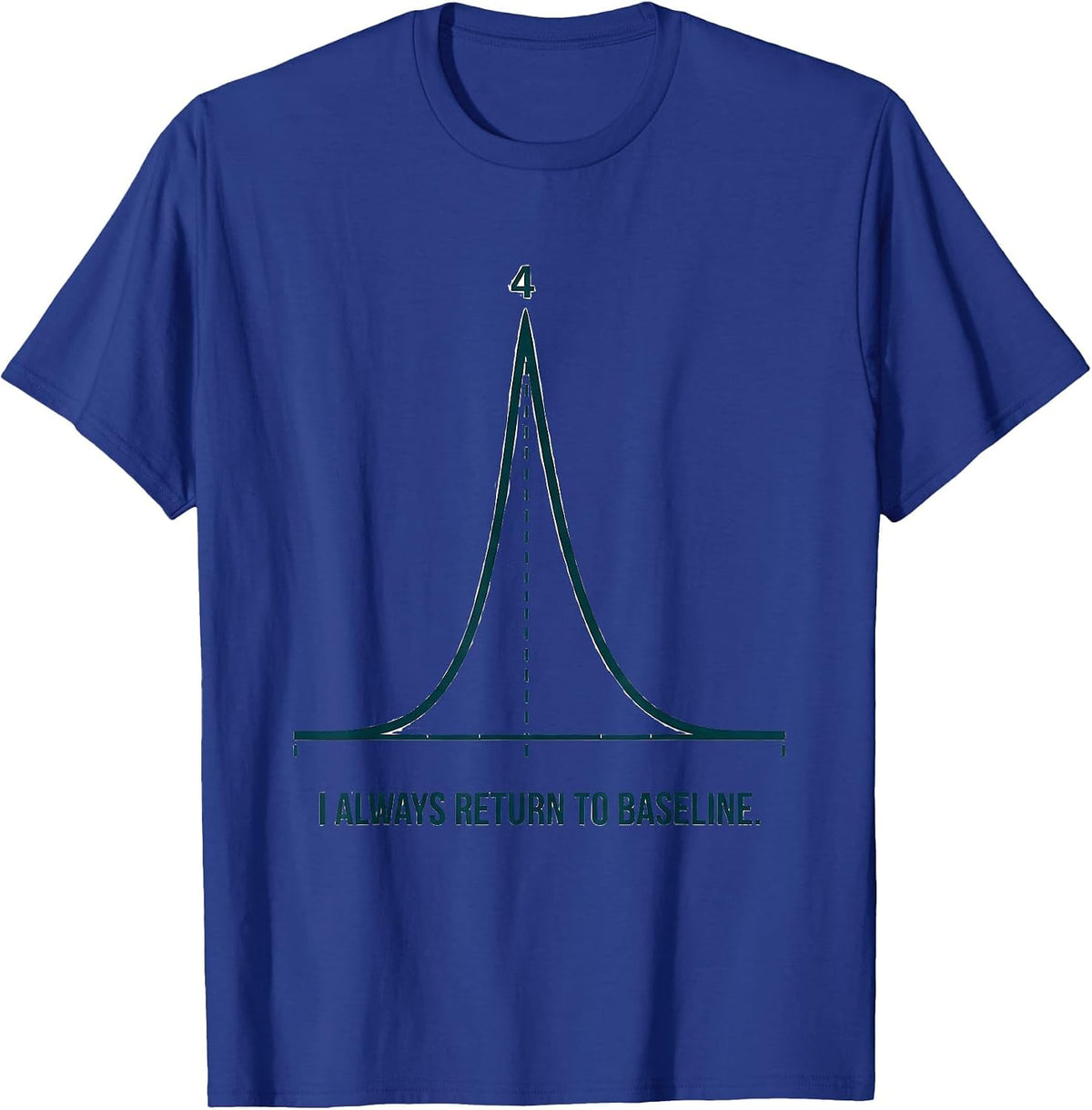 Men's I Always Return To Baseline Funny Respiratory Therapist RT T-Shirt - Royal Blue