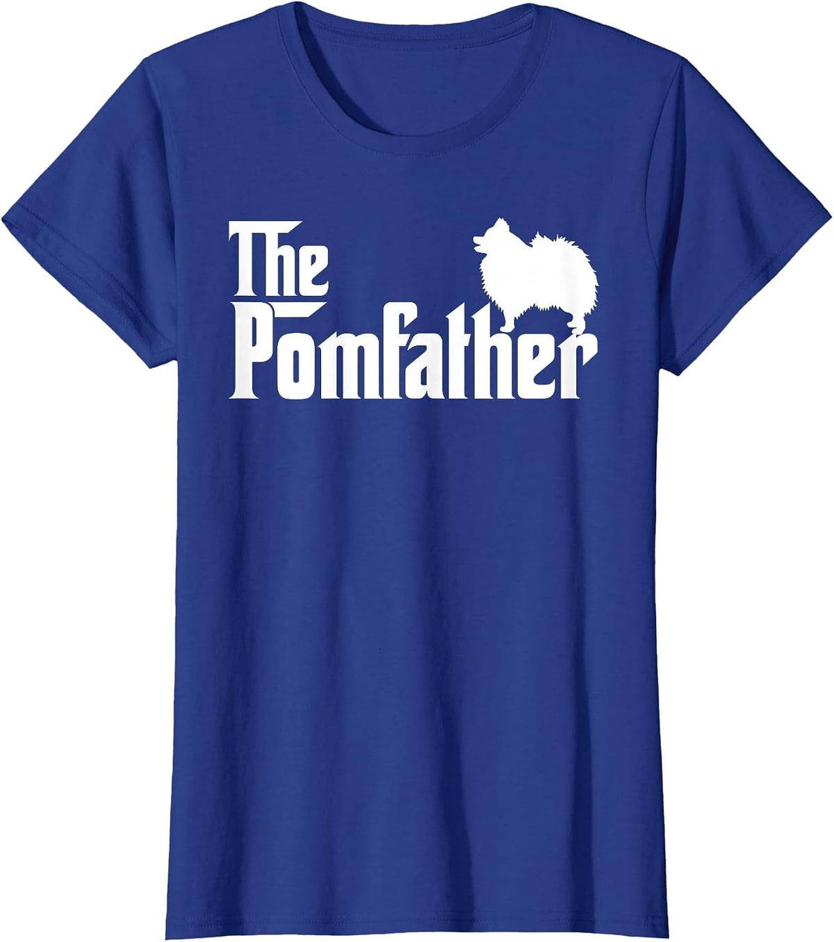 Mens Funny Pomeranian Father Dad The Pom Father Dog Lover T-Shirt - Royal Blue