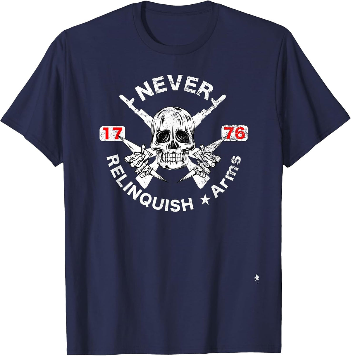 NRA - Never RELINQUISH ARMS T-Shirt - Navy Blue