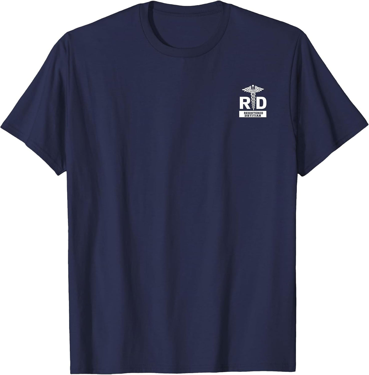 Registered Dietitian & Nutritionist Hospital Staff Uniform T-Shirt - Navy Blue