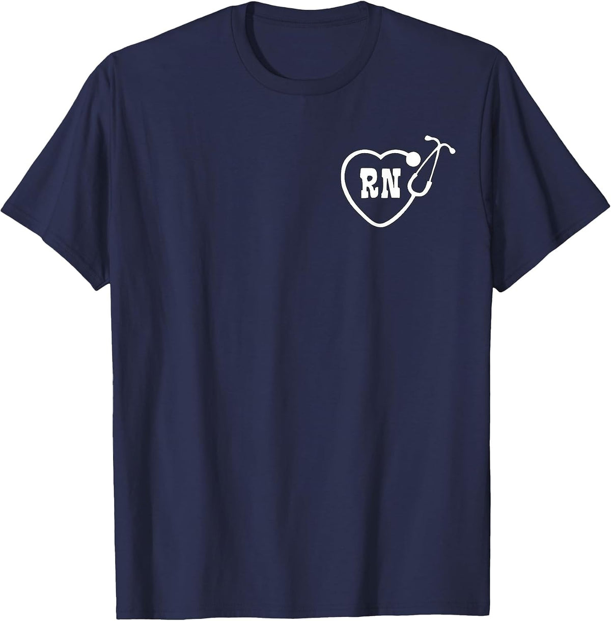 RN Nurse Logo T-Shirt - Navy Blue