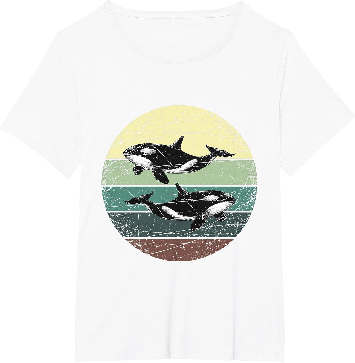 Retro Orca T-Shirt - White