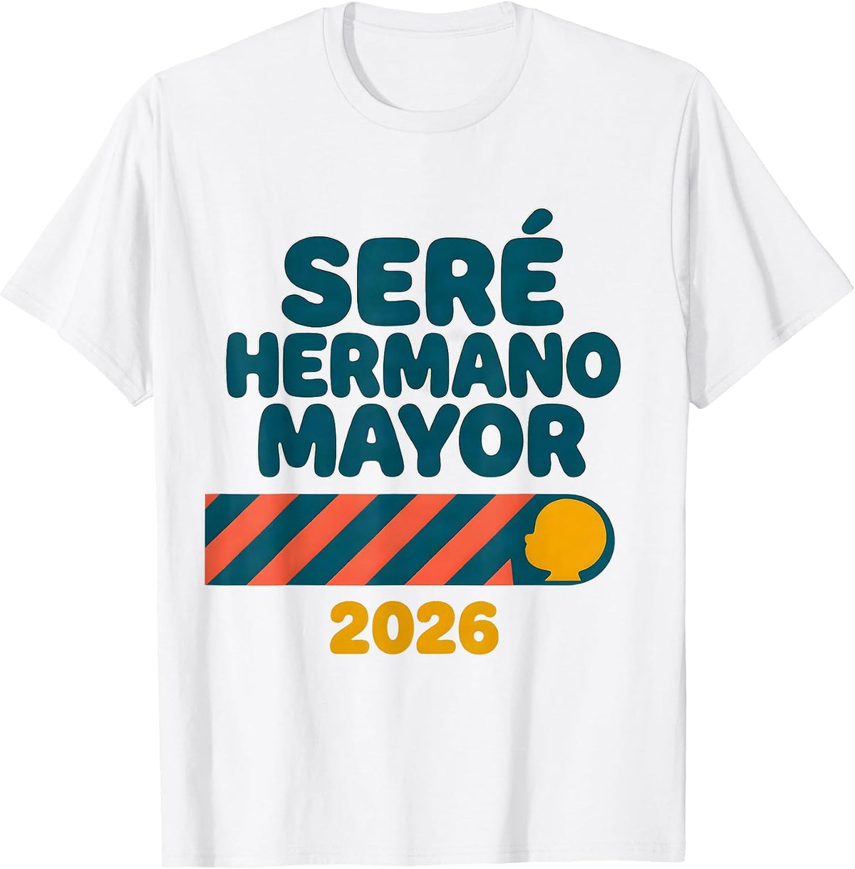 Men's Seré Hermano Mayor 2026 Big Brother Spanish Sibling T-Shirt - White