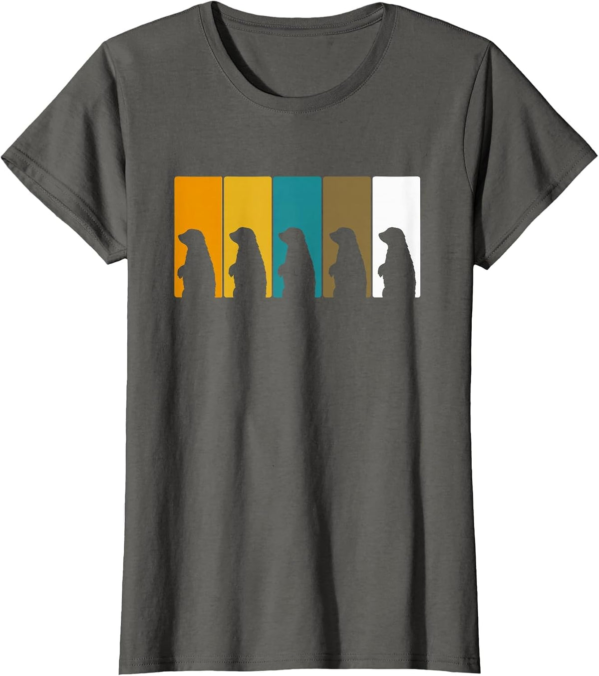 Vintage Groundhog Retro Ground Hog Groundhog Day T-Shirt - Asphalt Grey