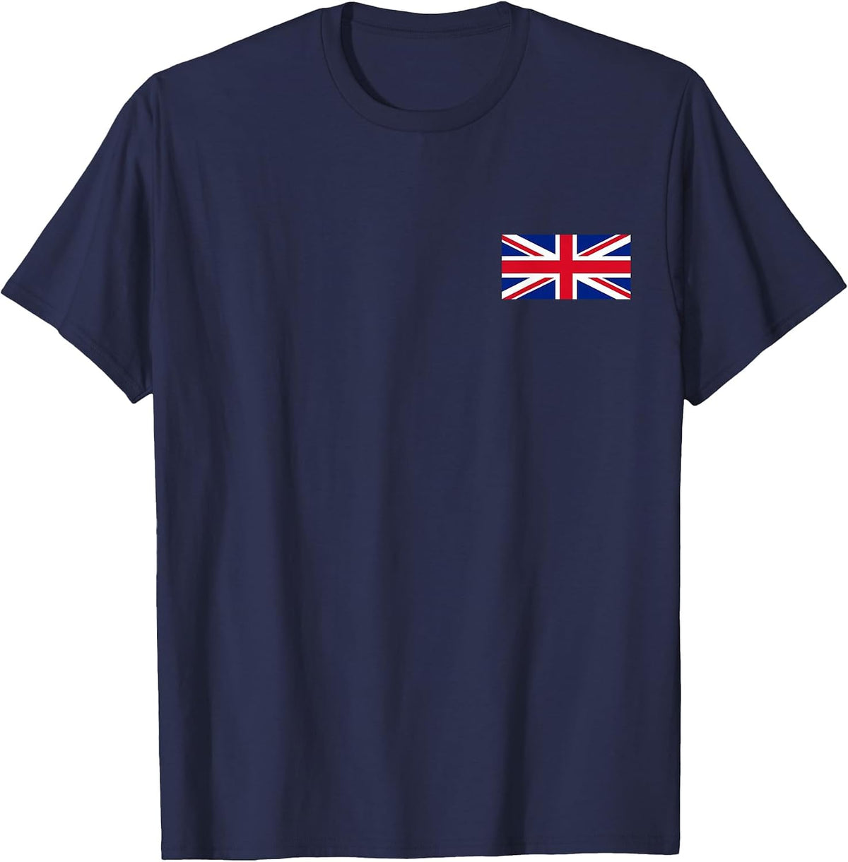 United Kingdom Flag British Union Jack UK Flags Men Women T-Shirt - Navy Blue