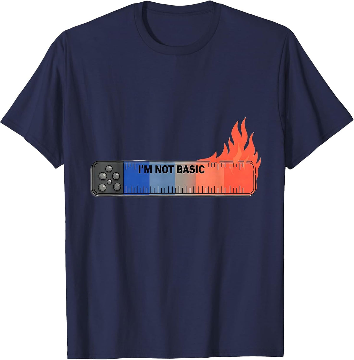 I'm Not Basic Funny Chemistry Science Nerd Humor T-Shirt - Navy Blue