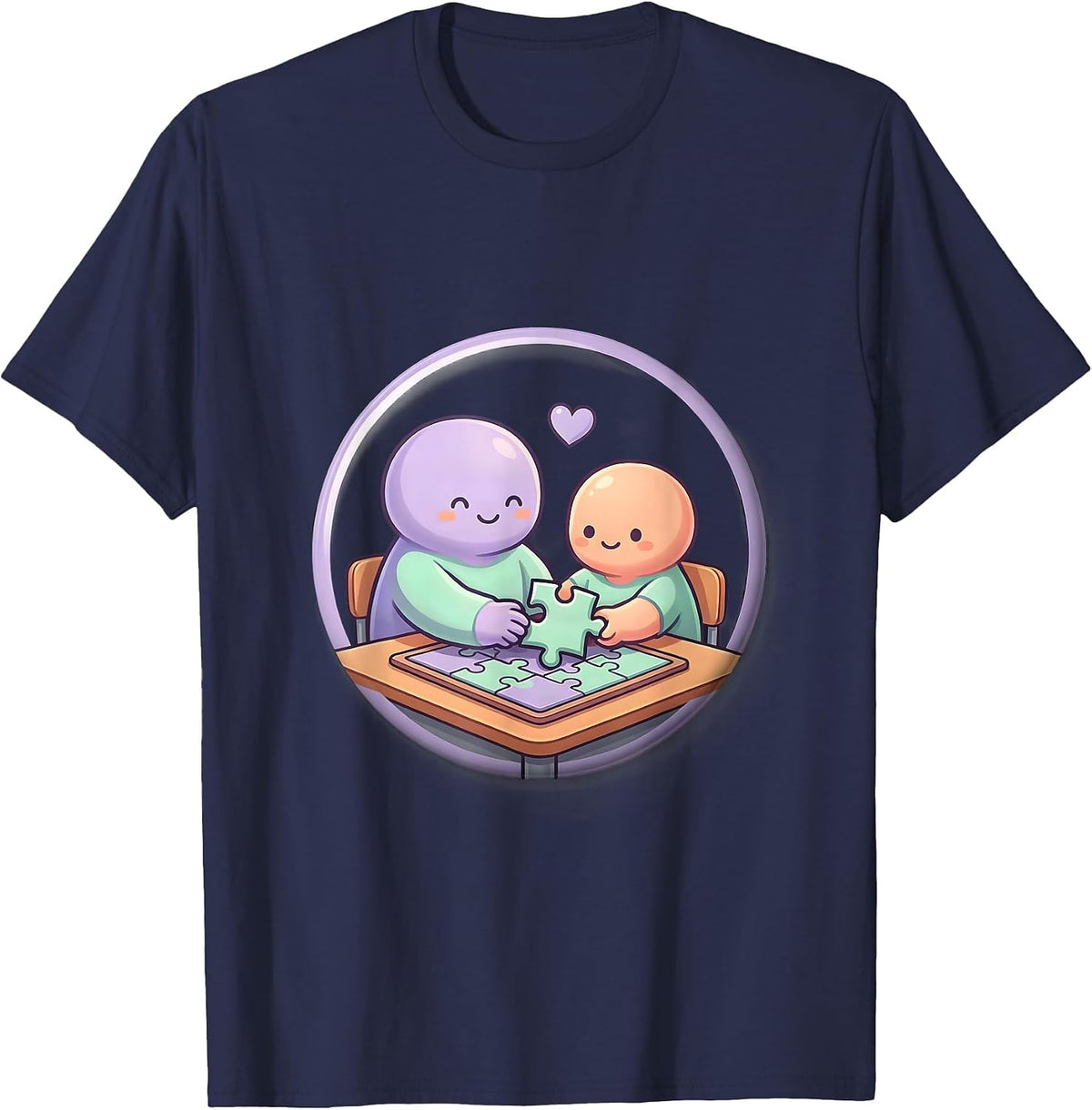 Sealed Classroom Badge Cute Paraprofessional Teacher T-Shirt - Navy Blue