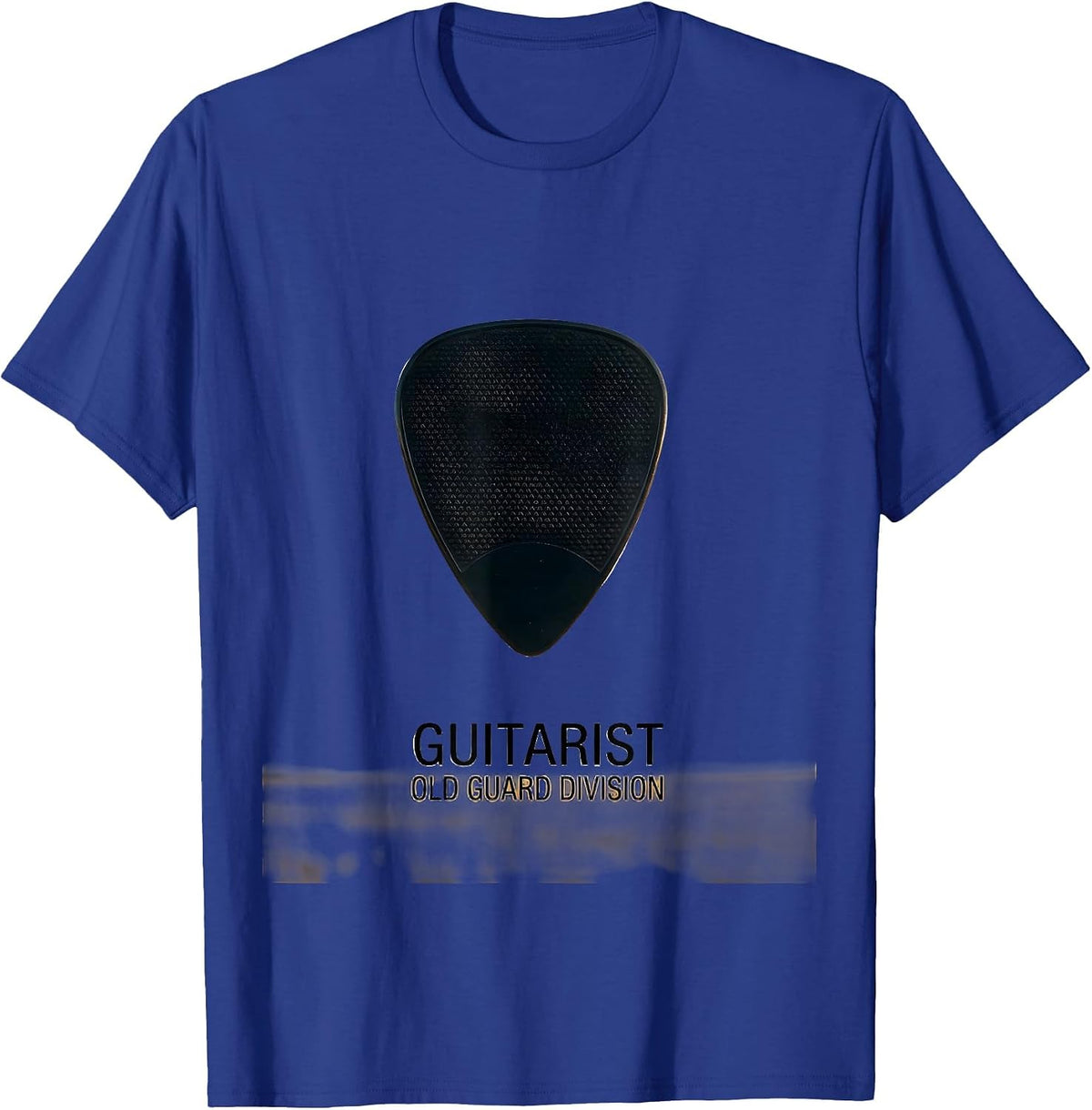 Men's Guitarist Old Guard Division Funny Guitar Player Gift T-Shirt - Royal Blue