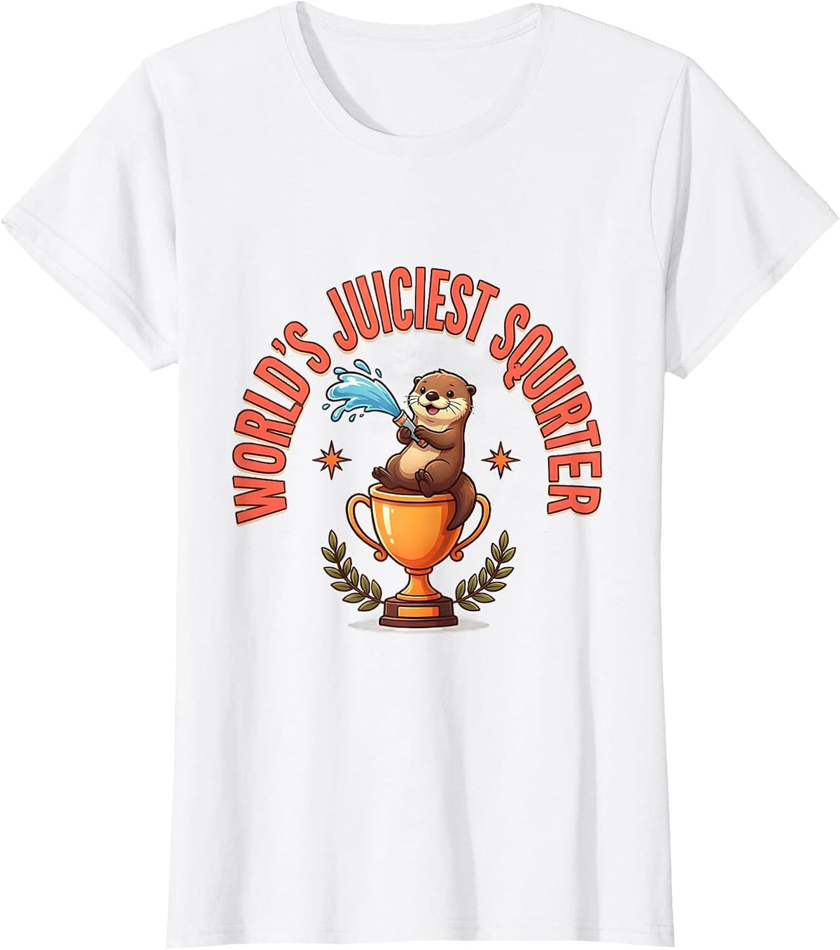 World's Juiciest Squirter Funny Daddy's Lil Squirter Novelty T-Shirt - White