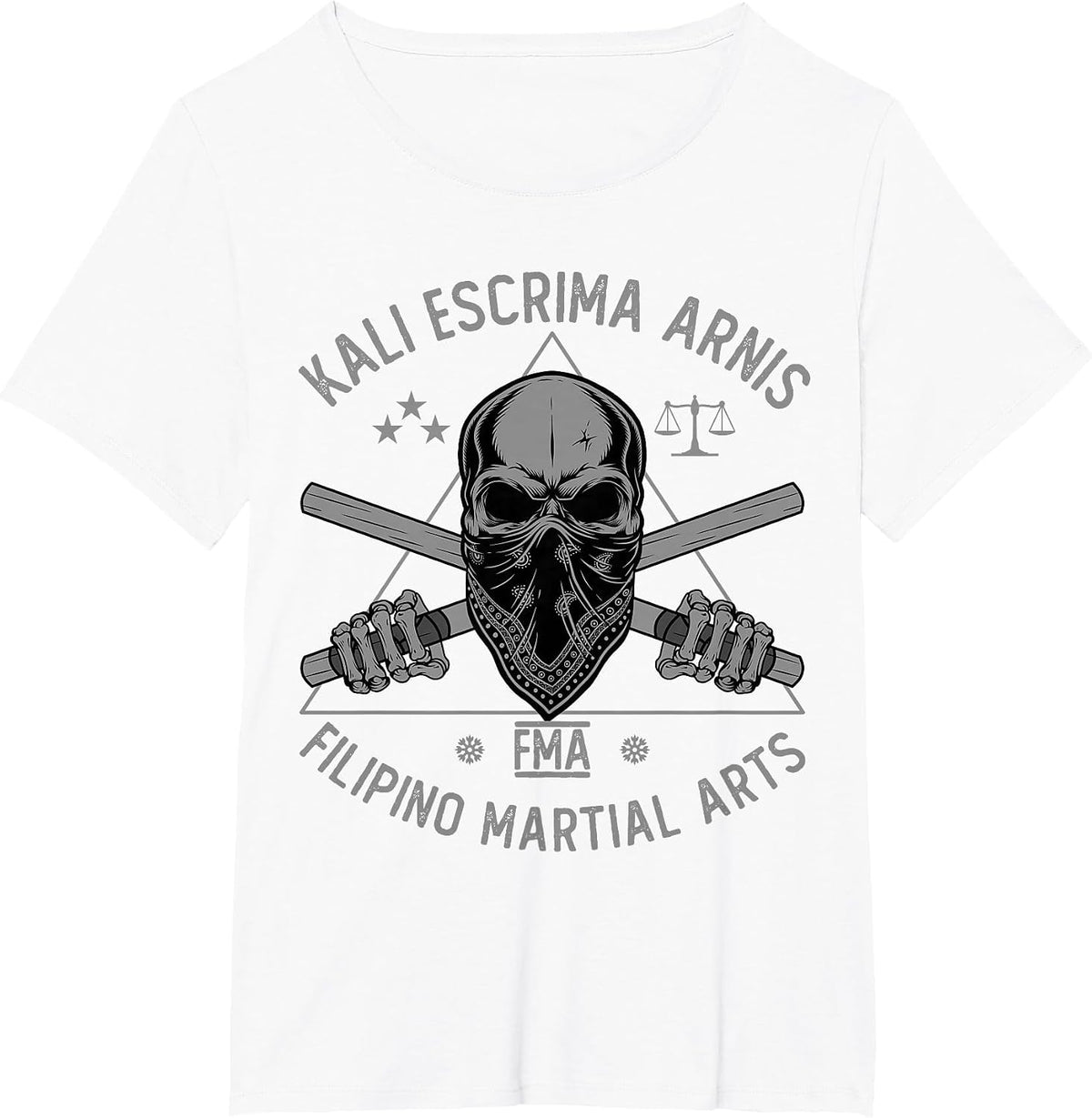 Kali Escrima Arnis FMA Filipino Martial Arts Martial Arts T-Shirt - White