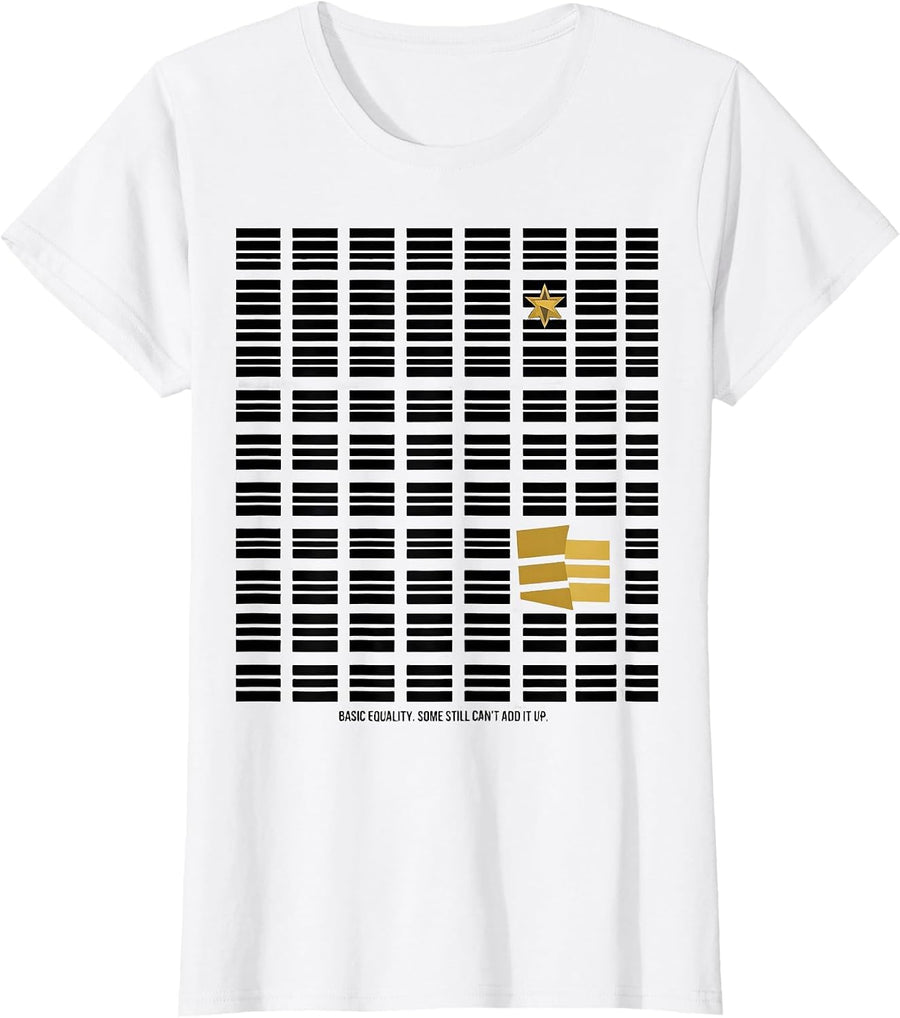 Women's Basic Equality Some Still Can't Add It Up Antiracism T-Shirt - White