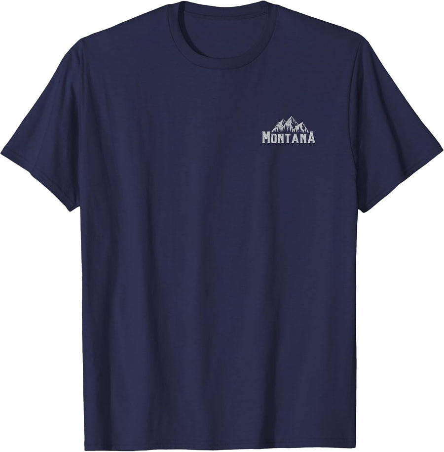 I Love The State of Montana My Sweet Home is Calling Me Here T-Shirt - Navy Blue