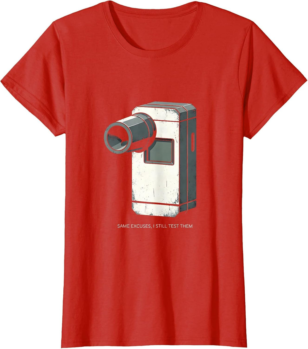 Same Excuses, I Still Test Them Funny Police Officer Gift T-Shirt - Red