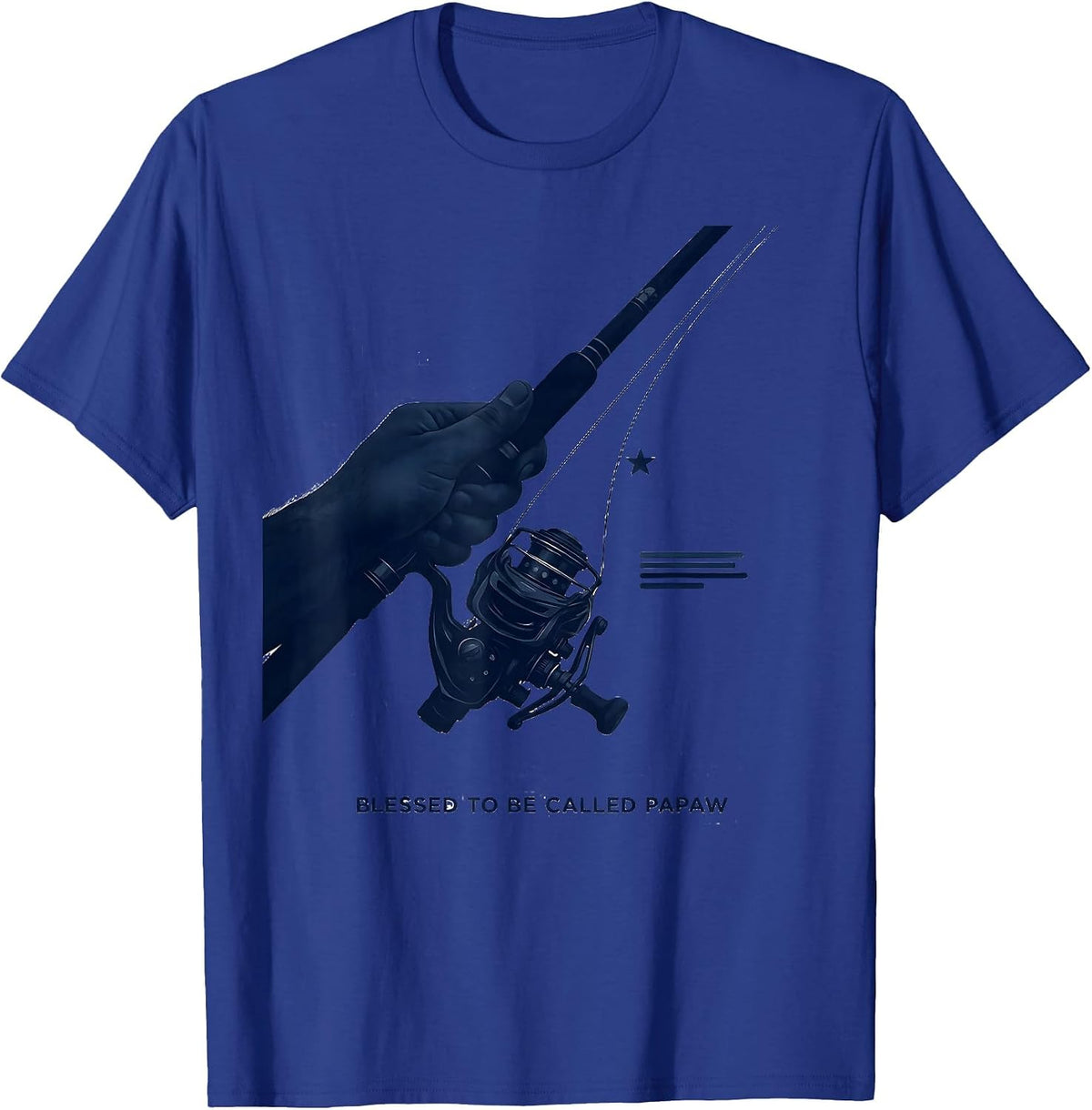 Blessed To Be Called Papaw Patriotic Family Father’s Day T-Shirt - Royal Blue