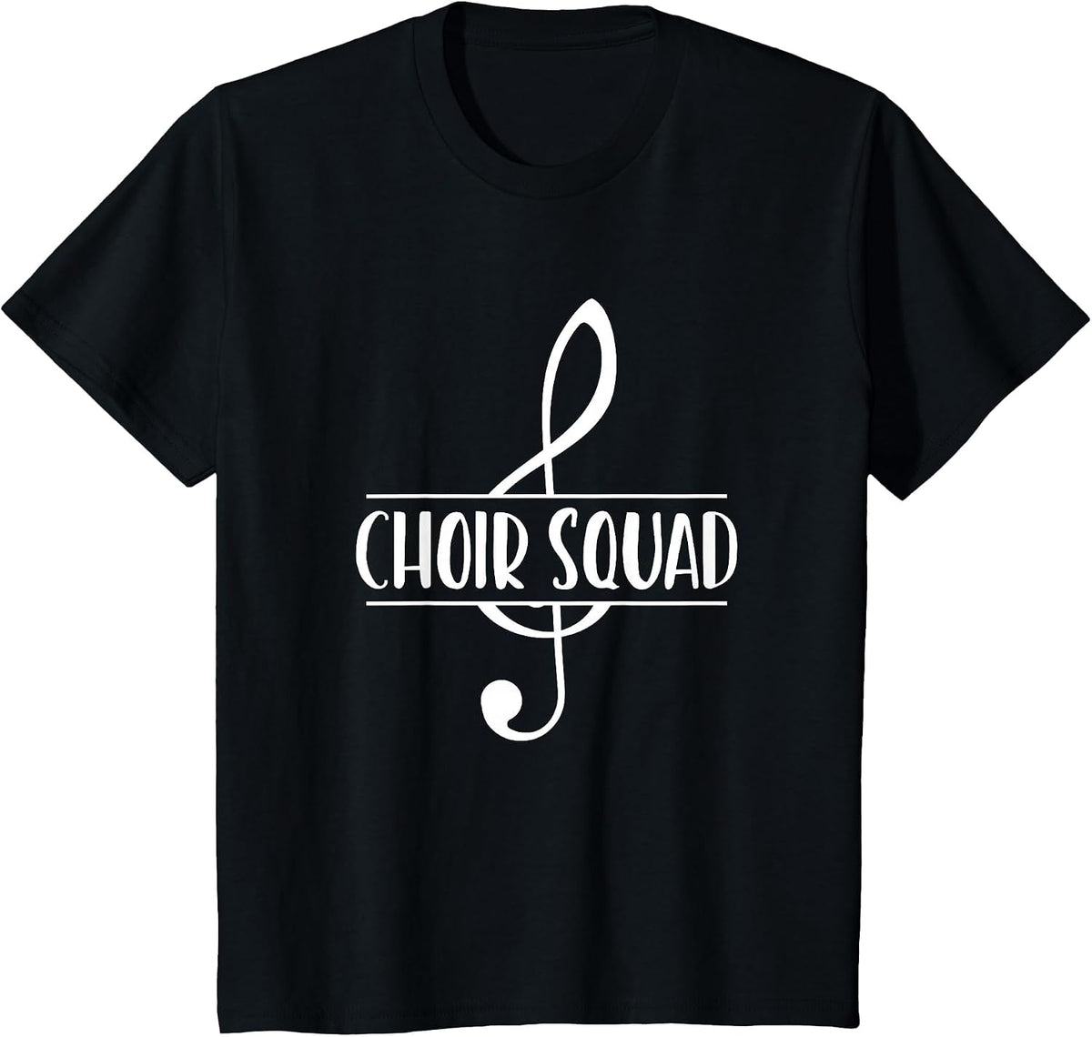 Choir Squad Saying/Singers Choir Directors Music Students T-Shirt - Black
