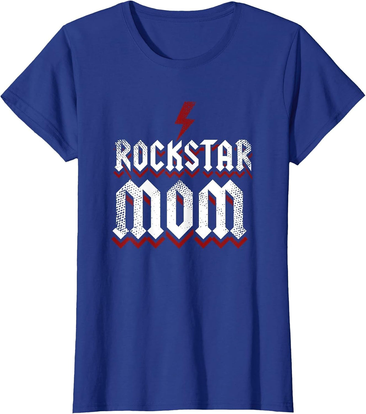 Rockstar Mom Funny Hard Rock Music Mommy T-Shirt - Royal Blue