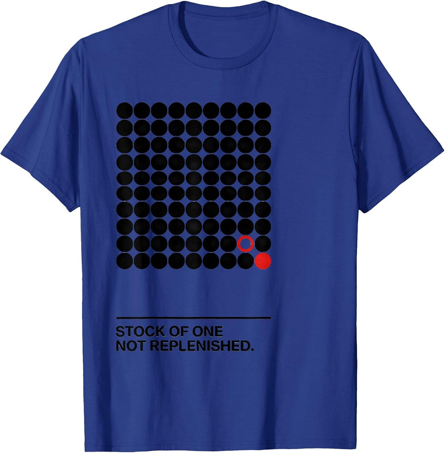 Stock Of One Not Replenished Designer Streetwear T-Shirt - Royal Blue