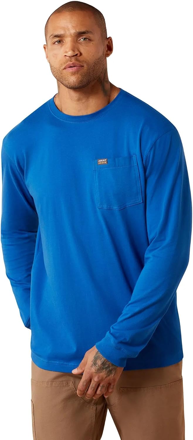 Ariat Men's Rebar Cotton Strong Working Class T-Shirt - True Blue