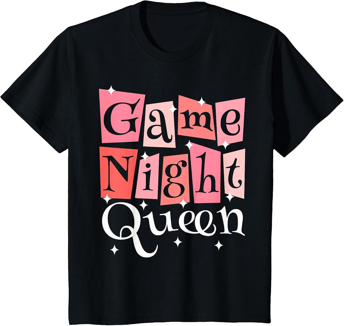 Girl Game Night Daughter Family Board Game Night T-Shirt - Black