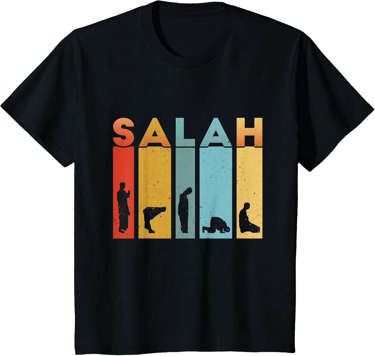 Ramadan Kareem First Salah Eid Muslim Kids Men Women T-Shirt - Black