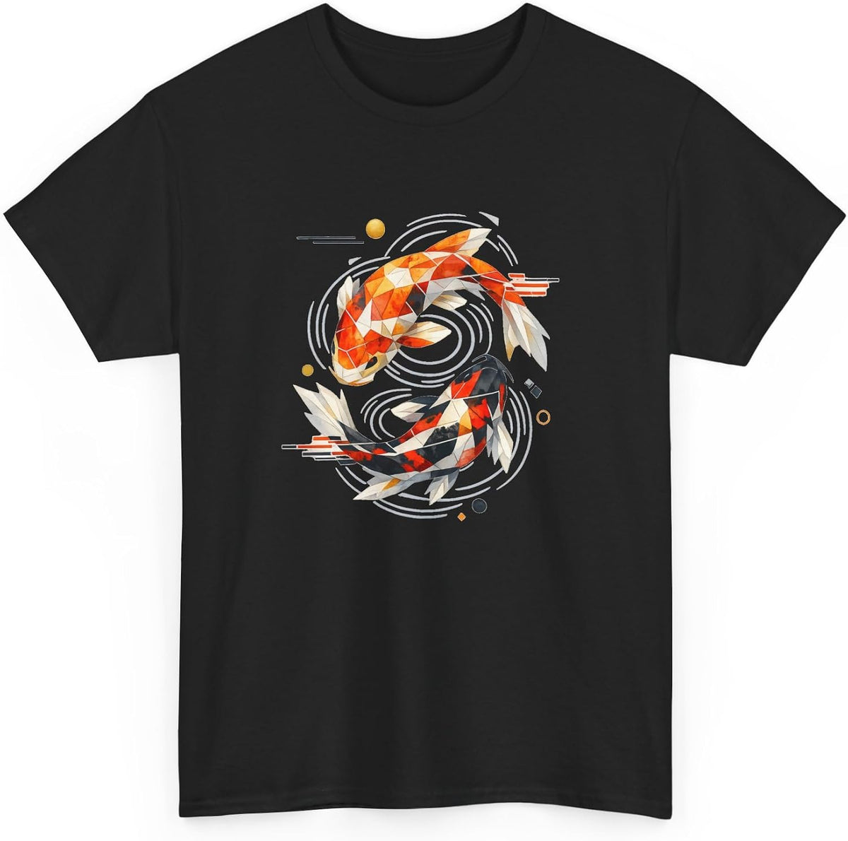 Koi Fish — Regular Fit T-Shirt - Black