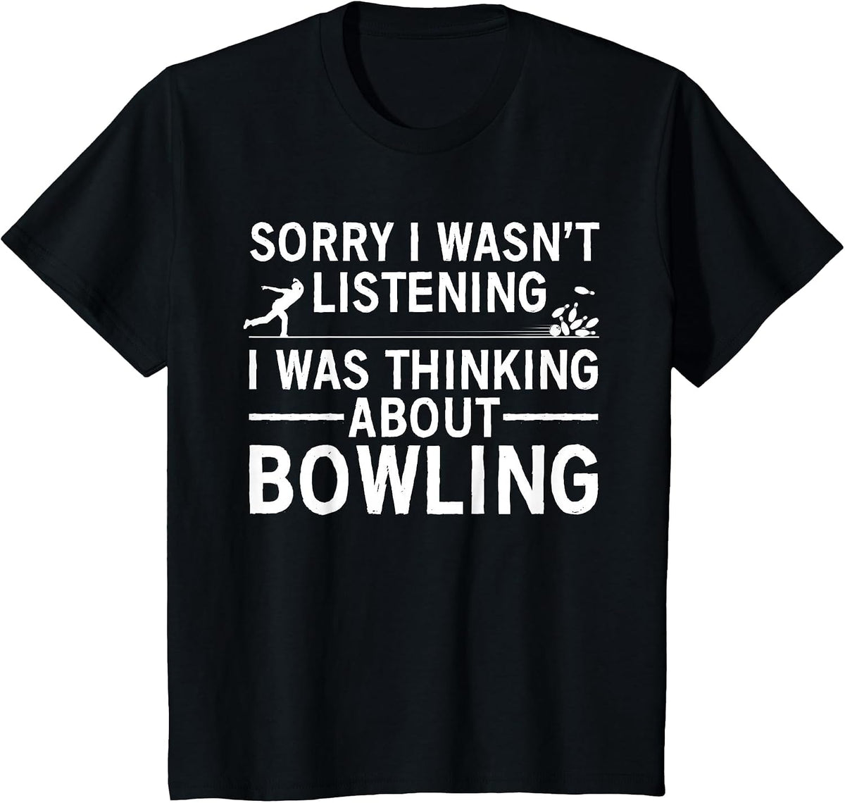 Cool Bowling for Men Women Bowler Spare Me Bowling League T-Shirt - Black