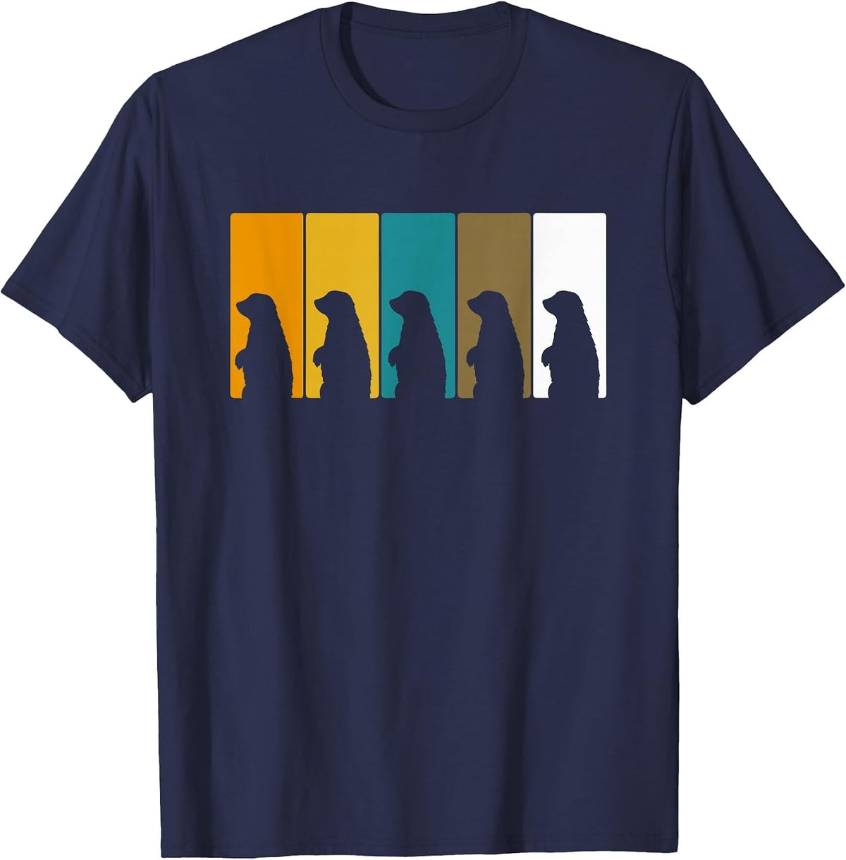 Vintage Groundhog Retro Ground Hog Groundhog Day T-Shirt - Navy Blue