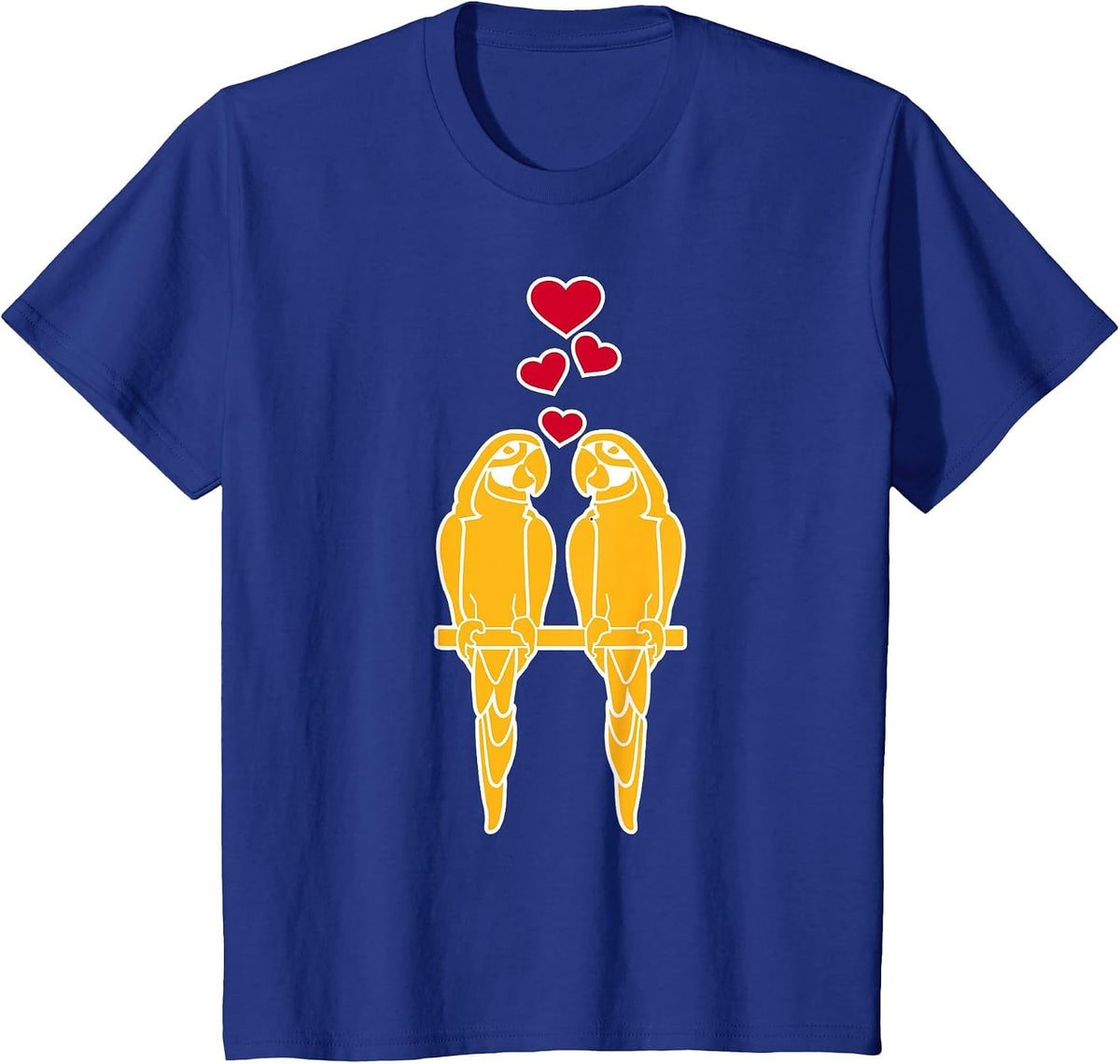 Parrots in Love T-Shirt T-Shirt - Royal Blue