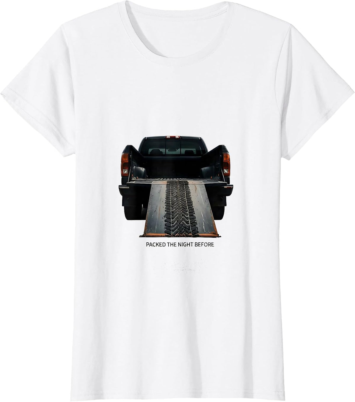 Women's Packed The Night Before Minimalist Dirt Bike Motocross Rider T-Shirt - White