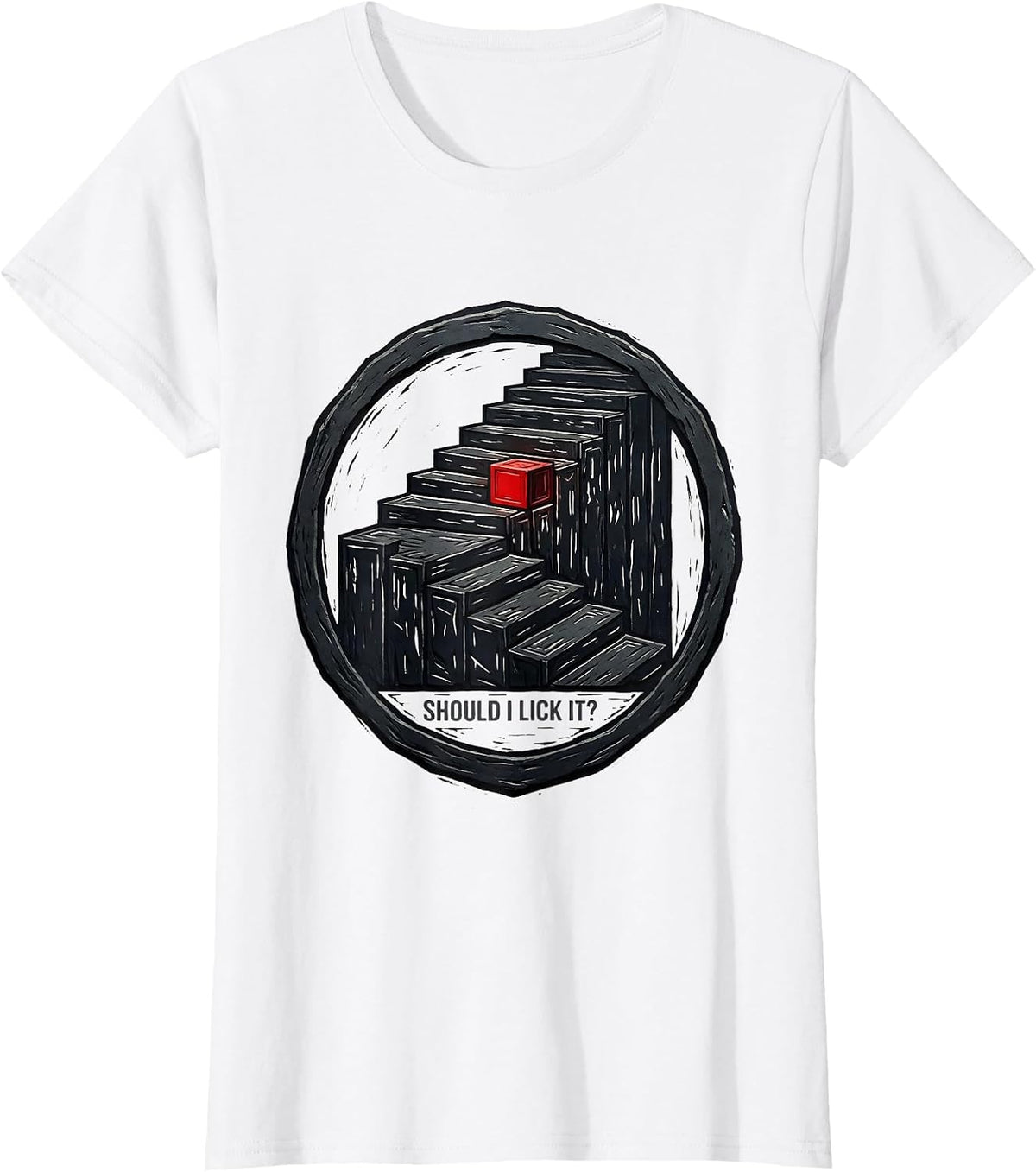Should I Lick It Funny Periodic Table Chemistry Teacher T-Shirt - White