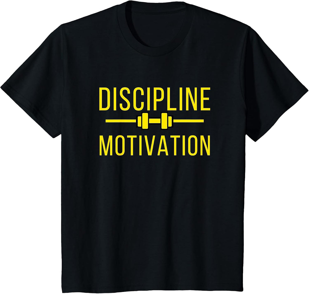 Discipline Over Motivation Gym Pump Cover Gains T-Shirt - Black
