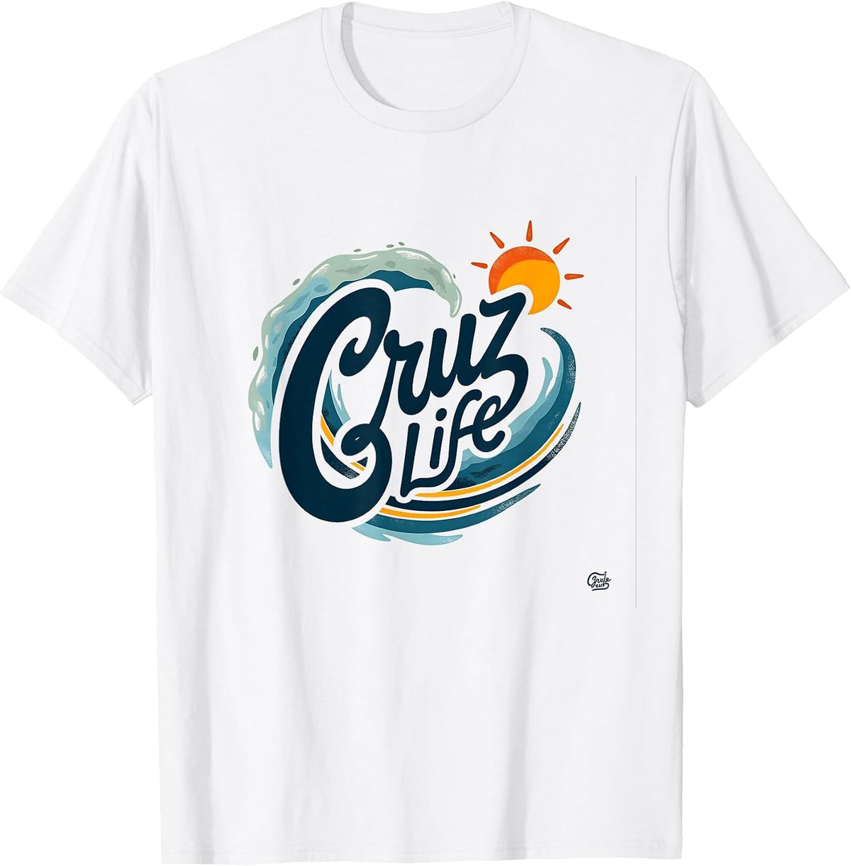 Mademark Surfing T-Shirt - White-santa Cruz Life Surf Wave Sun Graphic T-shirt