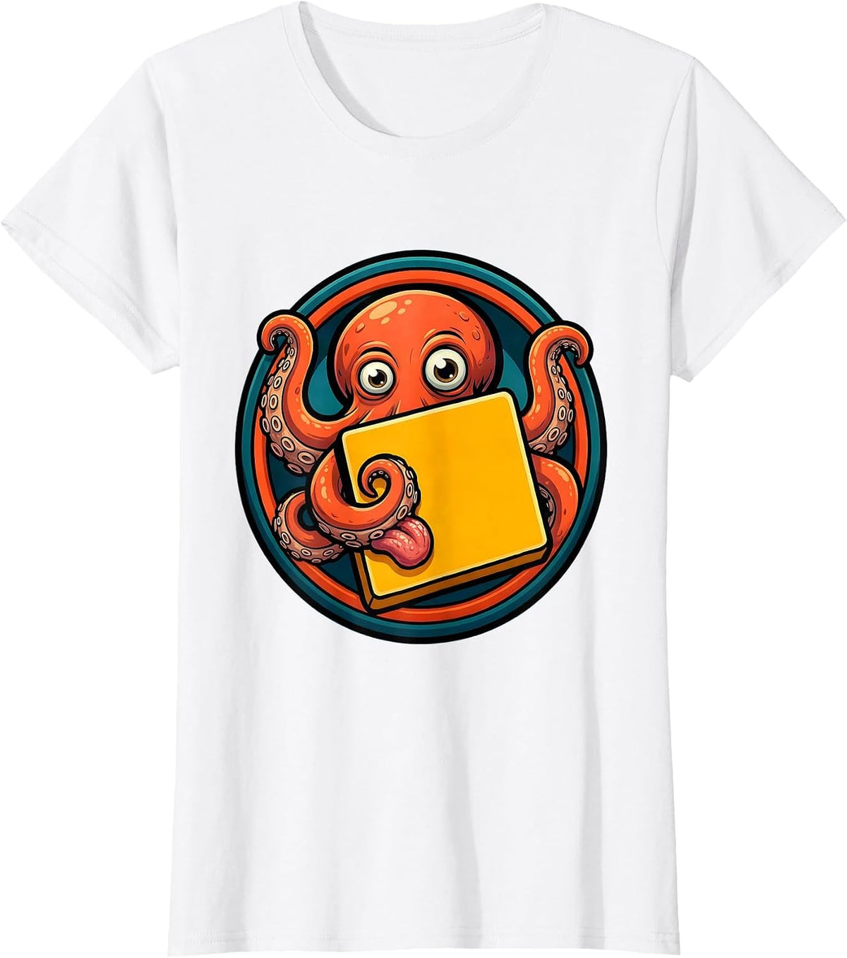 Octopus Periodic Table Element Science Design T-Shirt - White
