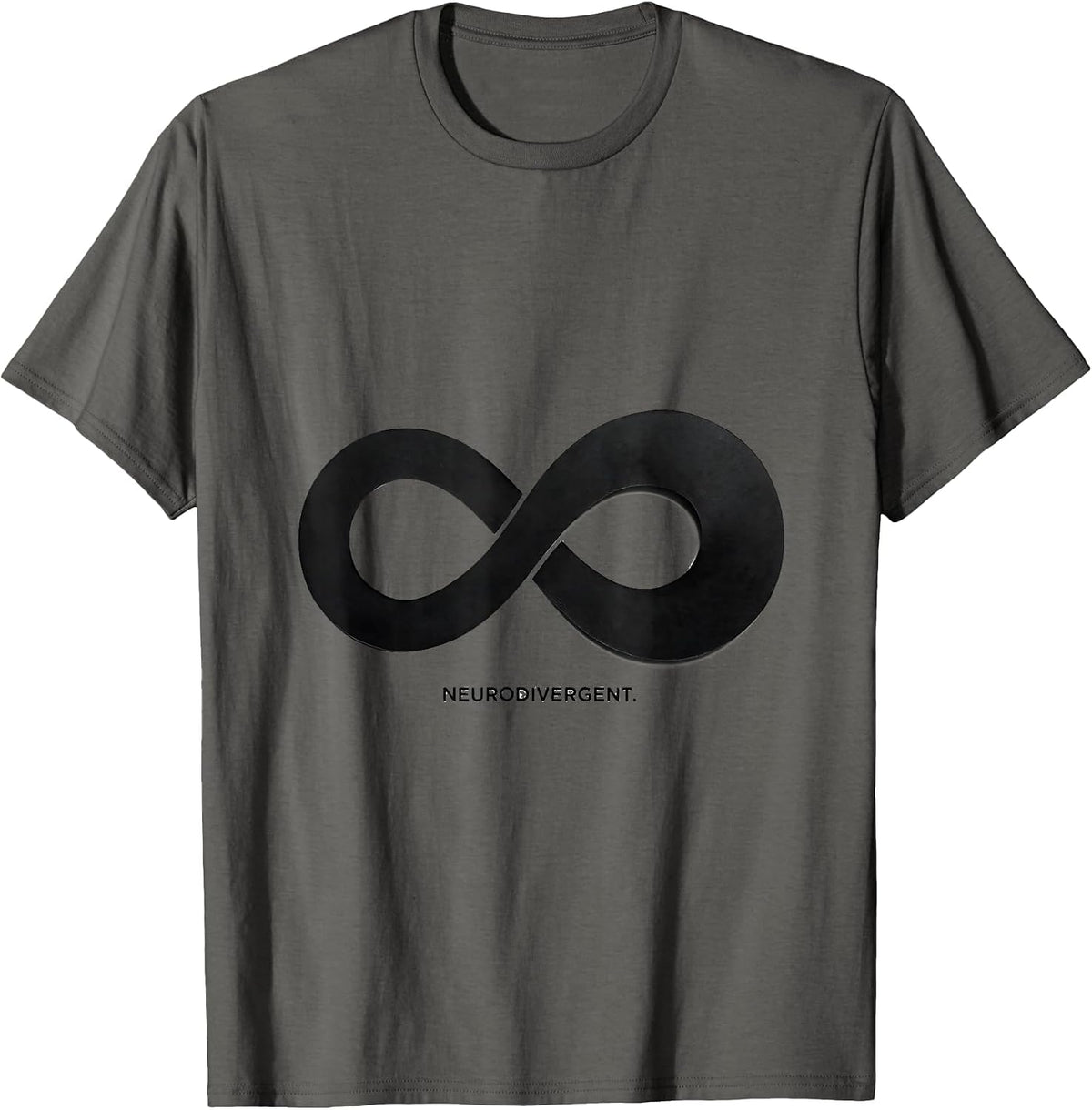 Neurodivergent Autism ADHD Neurodiversity Awareness T-Shirt - Asphalt Grey