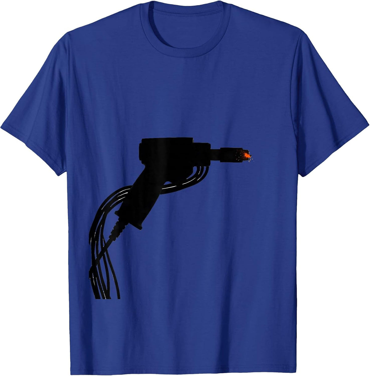 Men's MIG Welding Gun Minimalist Welder Trade Humor T-Shirt - Royal Blue