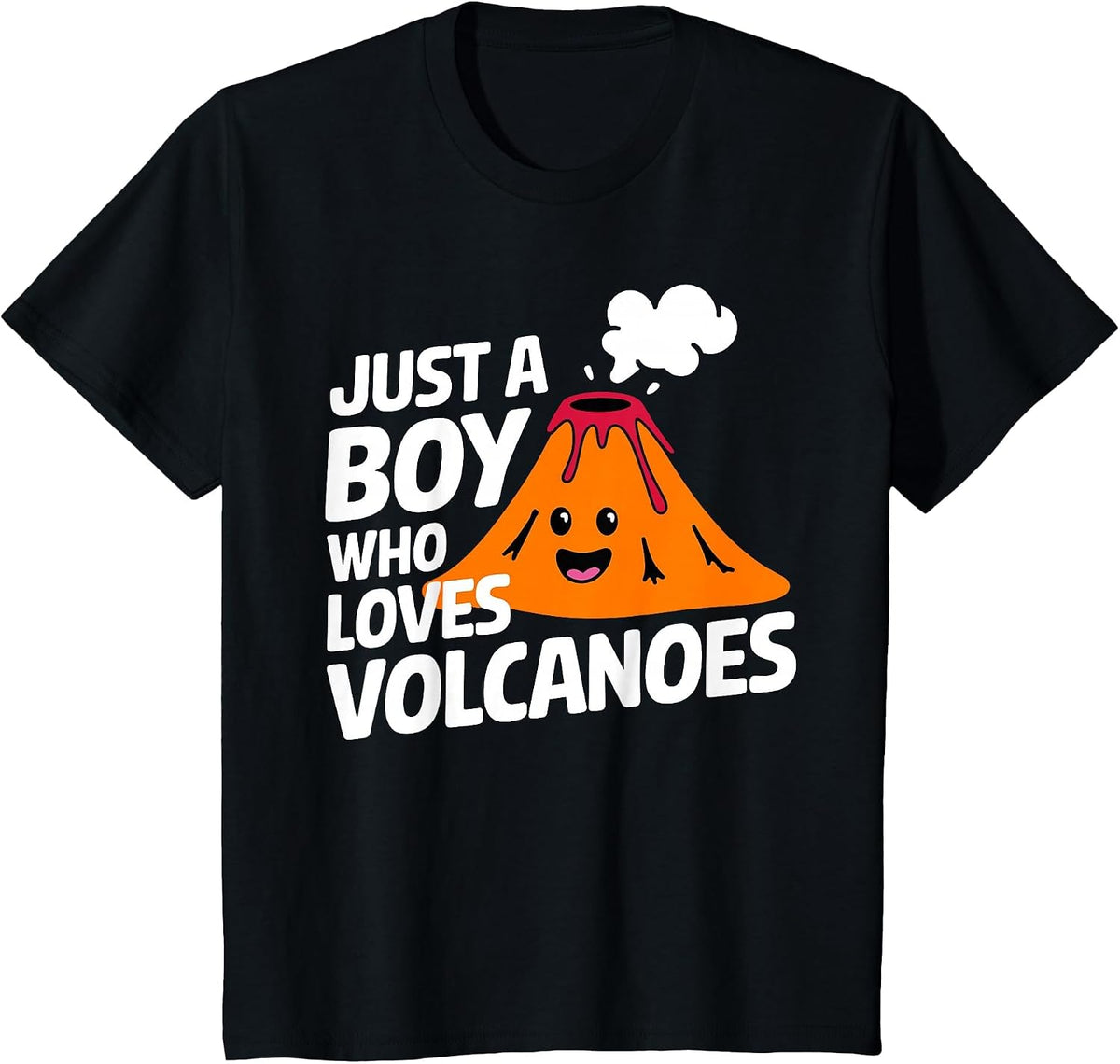 Funny Volcano Design for Boys Men Seismology Volcano Lovers T-Shirt - Black